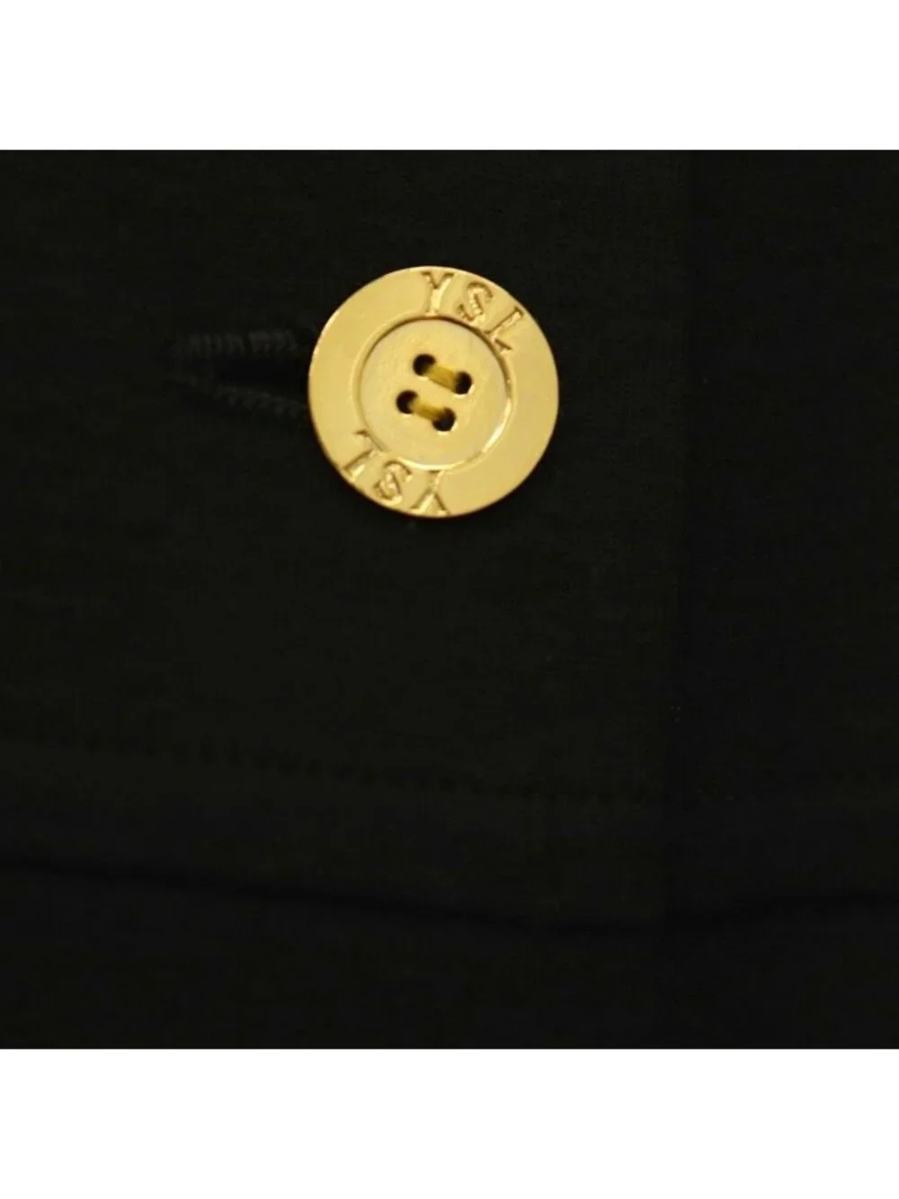 Saint Laurent Cardigan Long Sleeve Crew Neck Wool Black M